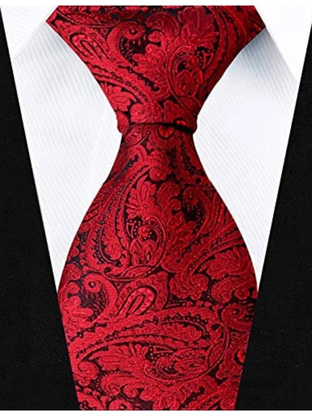 Alizeal Men's Classic Paisley Jacquard Waistcoat 4-Piece Suit Vest Set